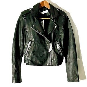 Iro Asheville Black Leather Jacket 38